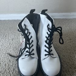 White And Black Sincerely Jules Boots