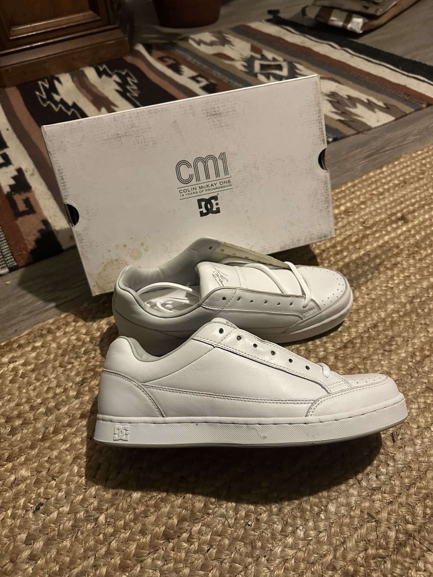 DC Colin Mckay CM1 White Leather 10.5