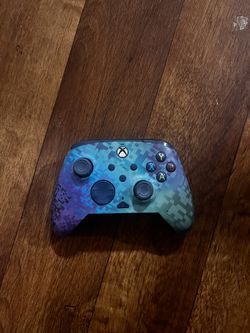 Blue And Purple Camo Wired Controller