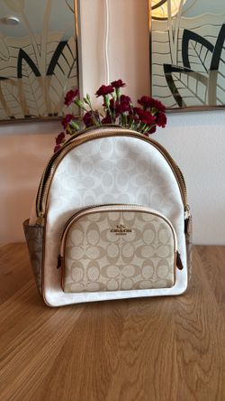 Coach Court Backpack in Block Signature Canvas