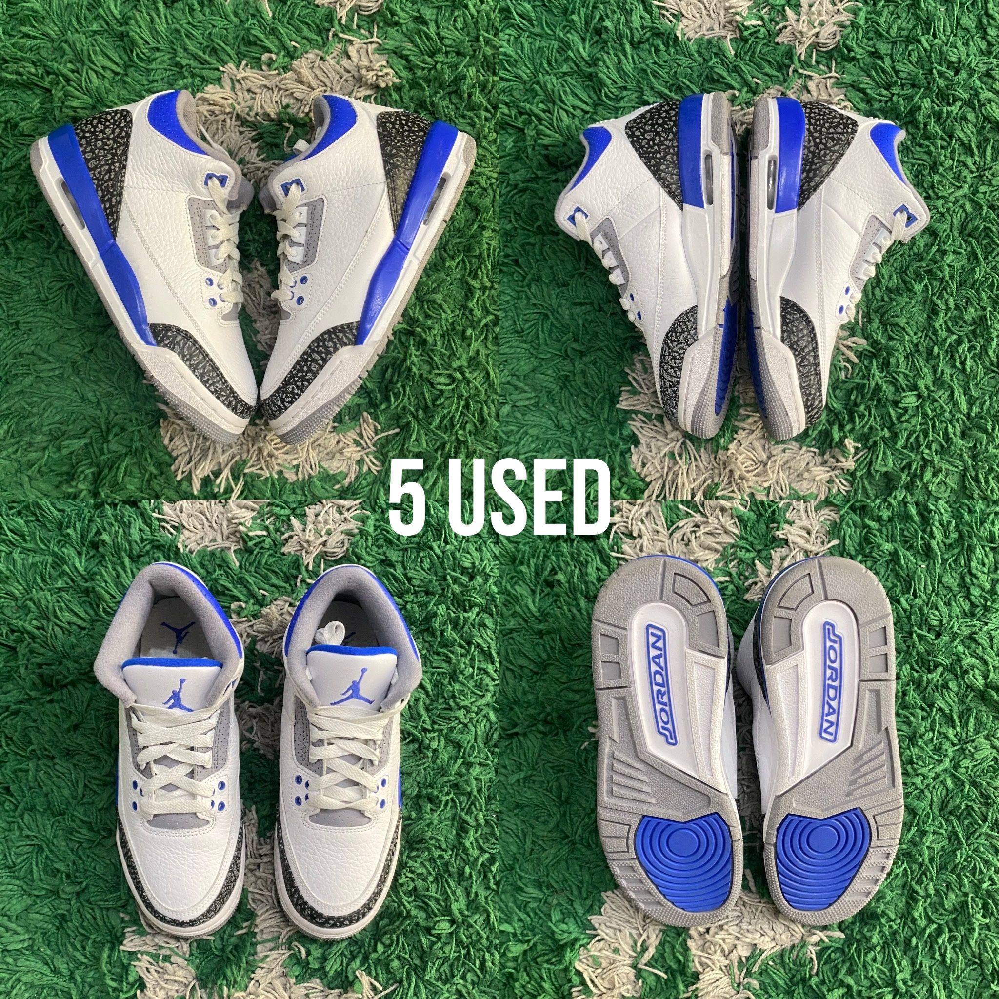 Air Jordan 3 Retro Racer Blue Size 5Y