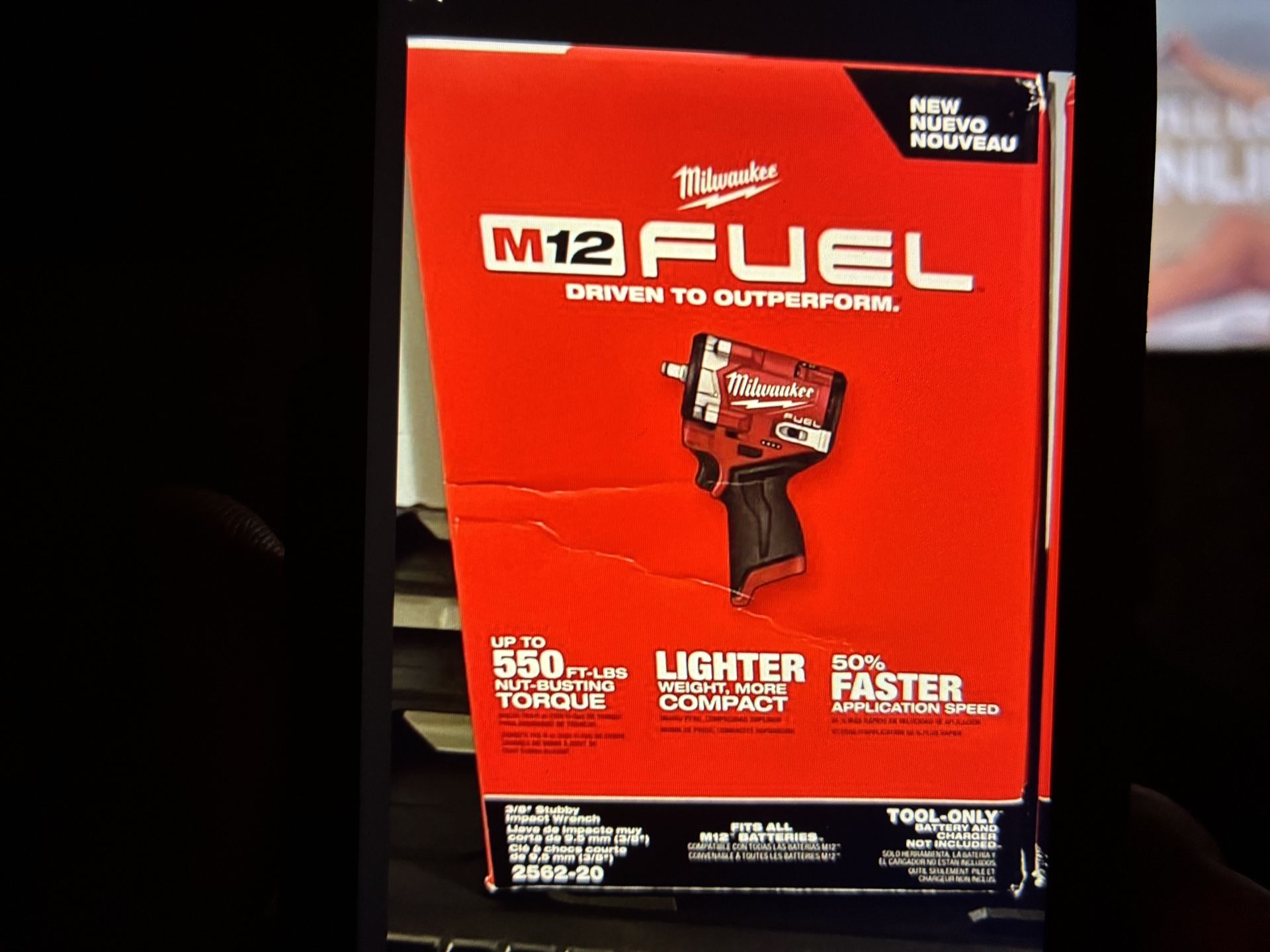 Brand New M12 FUEL 12V Lithium-Ion Brushless Cordless Stubby 3/8 in. Impact Wrench (Tool-Only)