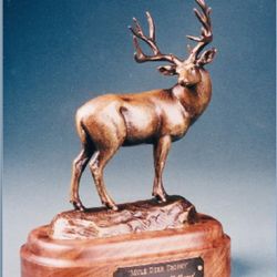 Steven Lillegard Bronze Mule Deer Trophy Statue #7/100
