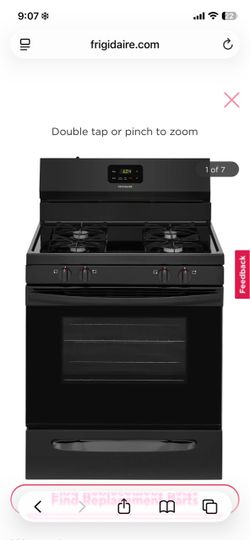 Frigidaire Black Gas Range Stove