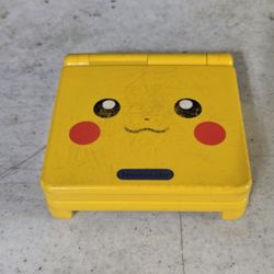 Yellow Pikachu Nintendo Gameboy Advance SP GBA Backlit Genuine AGS101 Pokémon Edition 