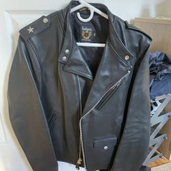 Cafecto Steerhide  Cafe Racer Leather Motorcycle Jacket 