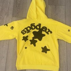 Yellow spider hoodie