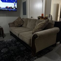 Soft Fabric Dual Couch 