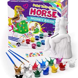 Original Stationery: Paint Your Own Horse Money Bank, Art
