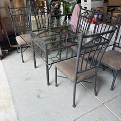 Wrought Iron Dining Table 