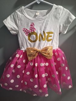 Minnie Mouse 1st Birthday Dress *Vestido
