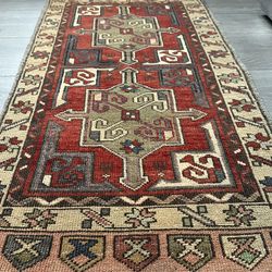 Hand Made Wool Small Rug