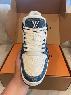 Blue & White LV Trainers