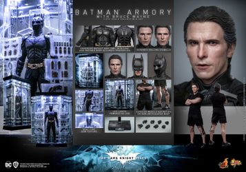 Hot Toys MMS702 Batman Armory w/ Bruce Wayne Batman The Dark Knight Rises 1/6 Figure