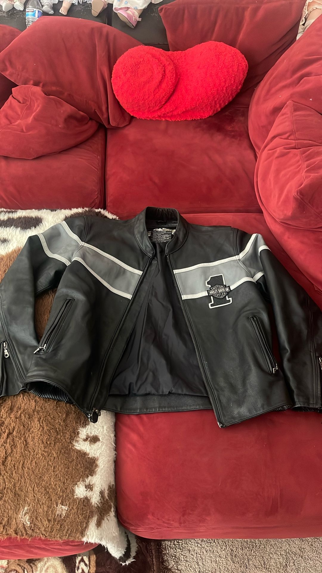 Harley Davidson Leather Jacket Size Large
