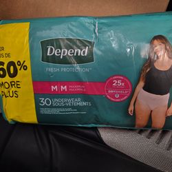 Depend Fresh Protection Underwear Medium 30ct