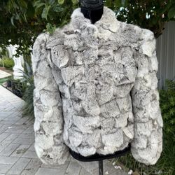 Vintage Rabbit Fur Coat