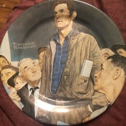 1980 Norman Rockwell Freedom of Speech Freedoms Tin Plate