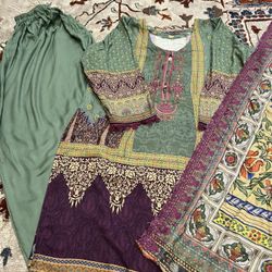 New 3 piece  Winter  Linen  Dress Xl