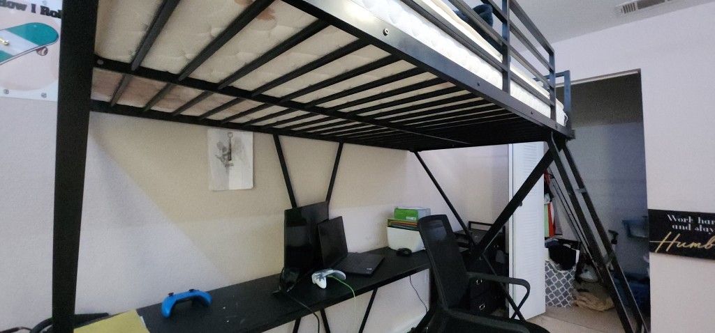 Loft Bed and desk