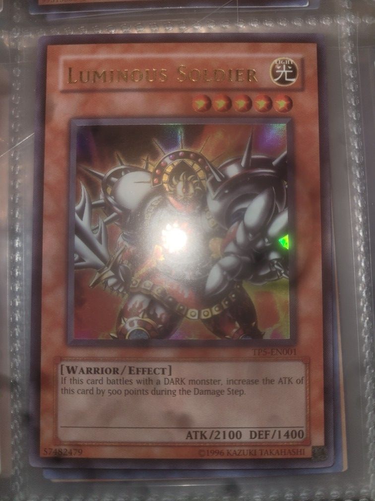 Yugioh Luminous Soldier Tournament Pack Card. Incredibly Rare! 