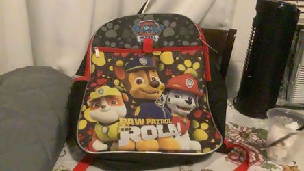 Paw patrol book bag go back school supplies