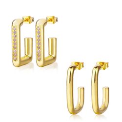 14k Gold Plated Earrings 