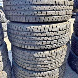 245/55/19 Michelin vendo un set de llantas usadas excelente condiciones de vida las 4 ✅🤩I am selling a set of used tires, all 4 in excellent living c