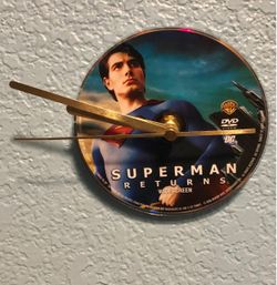 SUPERMAN RETURNS DVD Clock