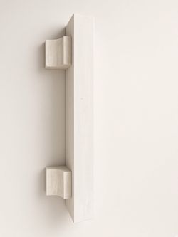White Wood Wall-Mounted Vertical Shelf