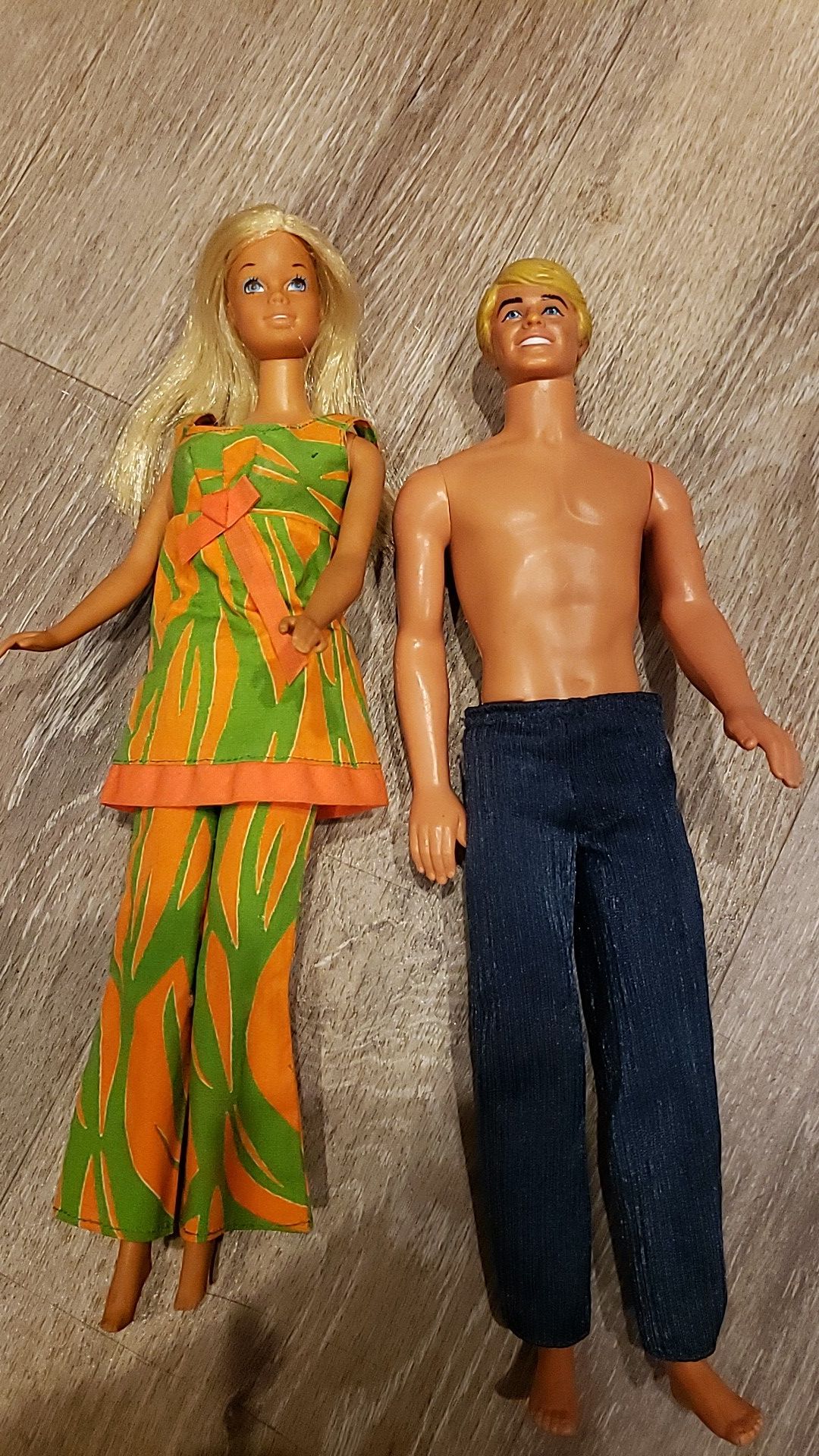 2 old barbies