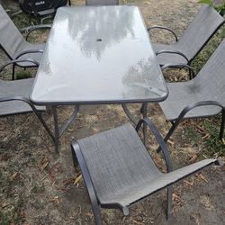 Patio Table Set 6 Chairs