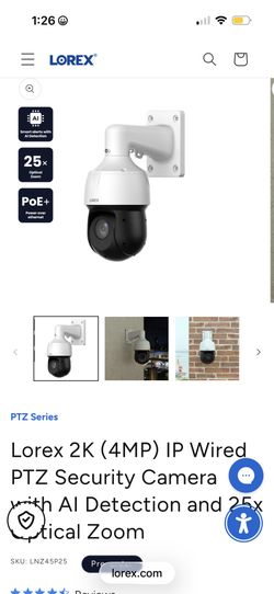 Brand new Lorex PTZ IP Wired Camera