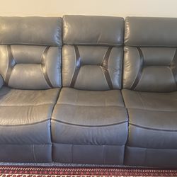 Lather gray couches 3 pieces