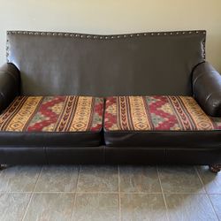 Faux Leather Couch