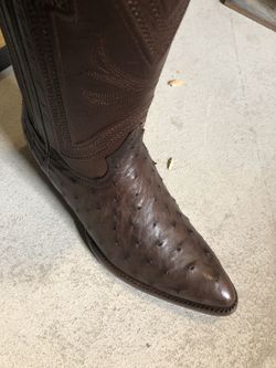 Bota vaquera original avestruz exótico
