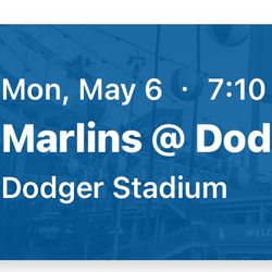 Dodger’s V’s Marlins Monday 5/06