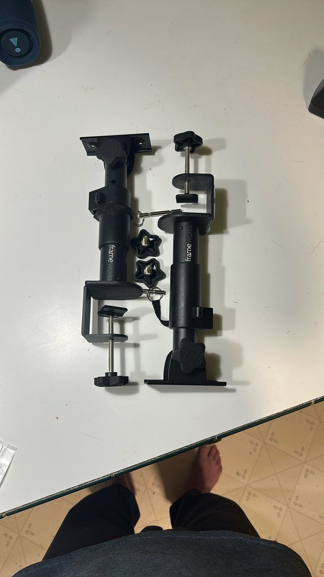 Gator Frameworks Clamp-On Studio Monitor Stands.