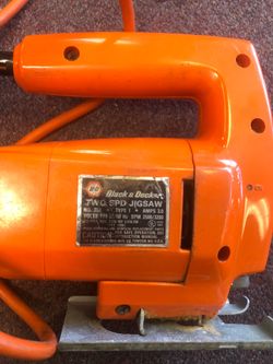Black and decker double insulated 2 speed jigsaw