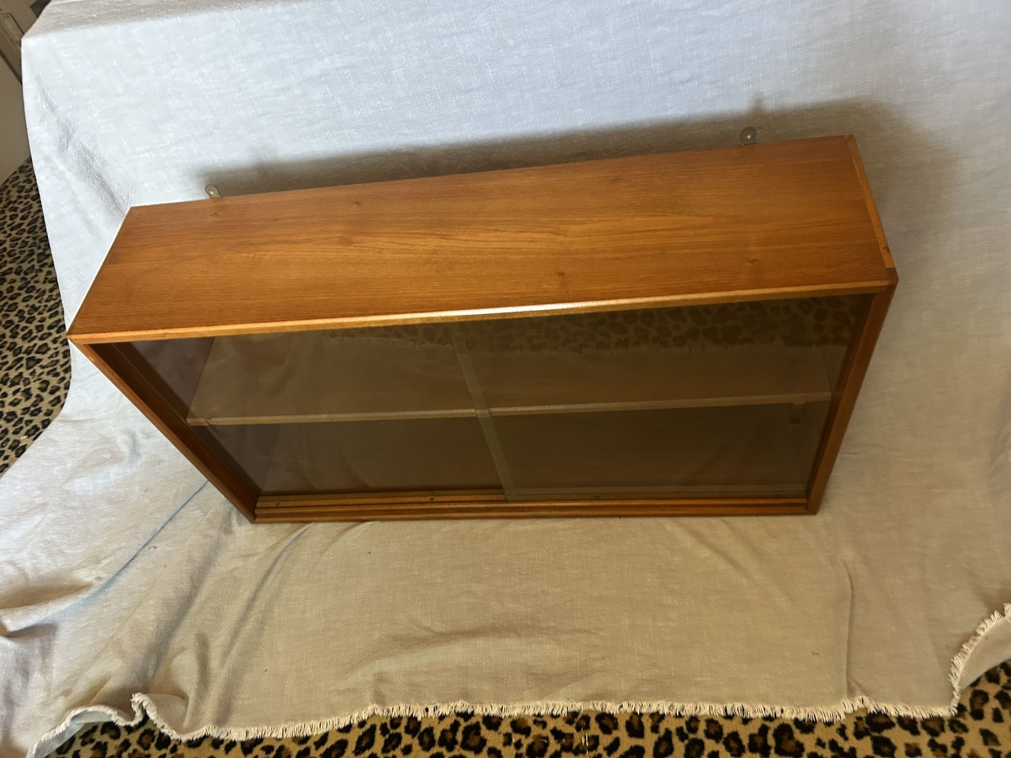 Mid-Century Glass Front Display Case