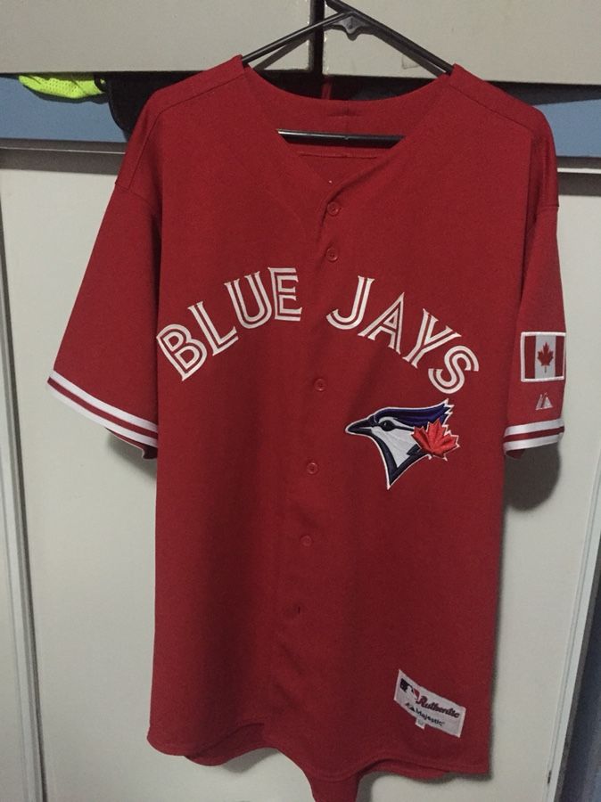 blue jays red jersey for sale