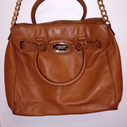 Michael Kors Leather Chain Link Tote Bag 