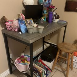 Tall grey desk( Good For Working At Home ) 