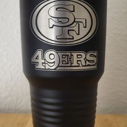 HEY NOW! SAN FRANCISCO 49ERS FORTY NINERS STAINLESS STEEL TUMBLER TRAVEL CUP MUG COFFEE POLAR CAMEL