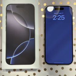 iPhone 16 Pro 128GB Black Titanium Verizon Locked with Box Excellent Condition