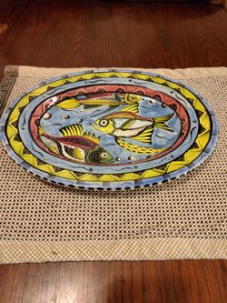 Handmade porcelain plate