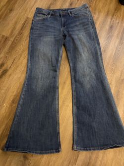 Mid rise flare jeans