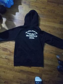 Black Graphic Pullover Hoodie