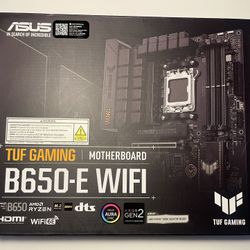 New TUF Gaming B650-E WiFi Motherboard 