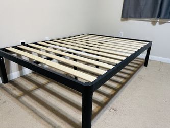 6 Inch Full Size Mattress With Full Size 18 Inch Platform Bed (Steel Frame With wooden Slots)